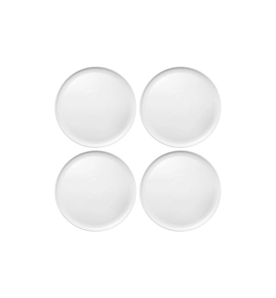 EVA SOLO - Legio Nova Assiette à pizza 4 Pièce/s,Blanc