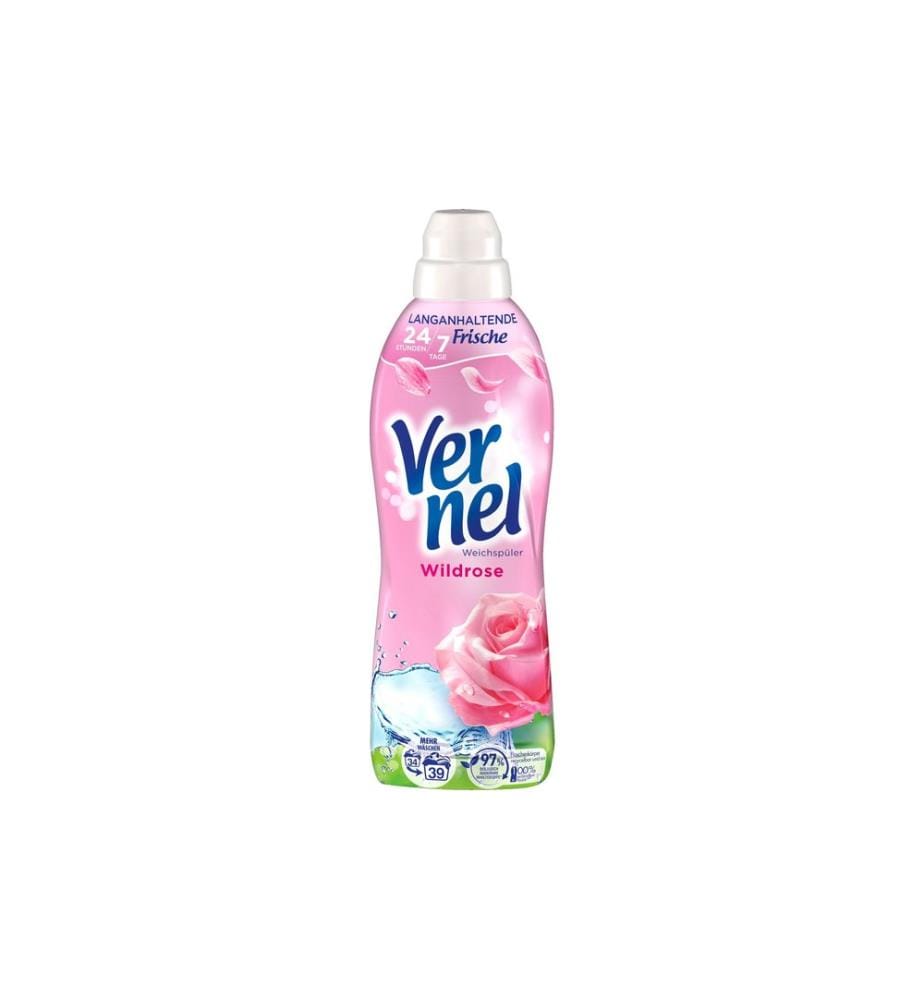 Vernel - Assouplisseur Rose sauvage 858 ml