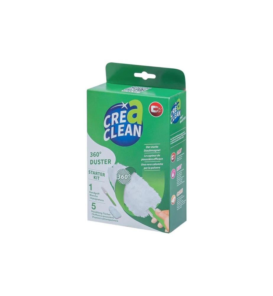 CreaClean - Aimant à poussière Kit de démarrage 360° Vert/Blanc