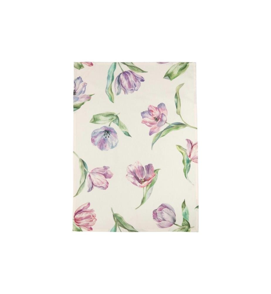 PICHLER - Torchon Tulipes lilas Beige/Violet