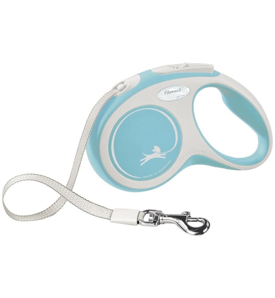 Laisse pour chien flexi New Comfort Bleu clair S, 5 m