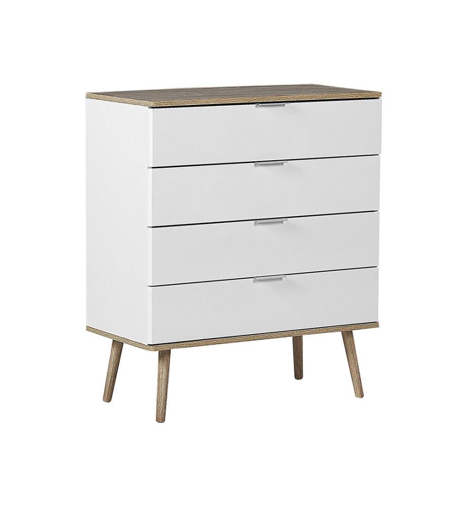 Commode à 4 tiroirs WALPI Blanc