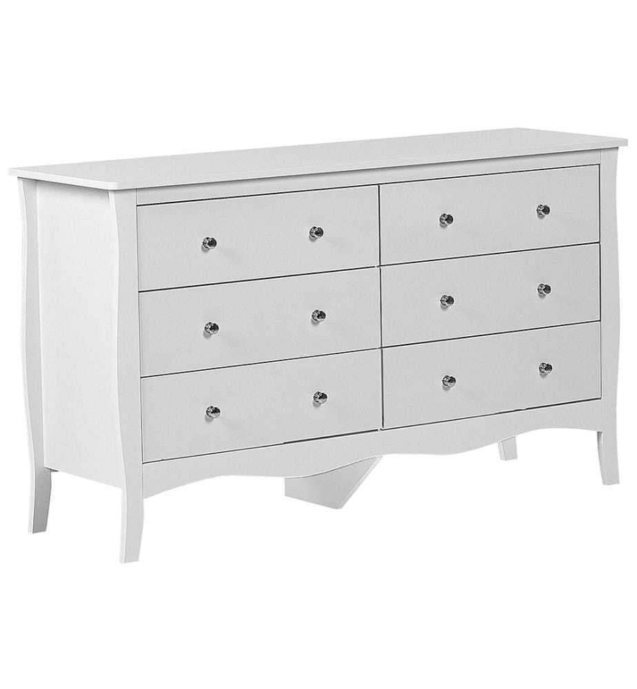 Commode à 6 tiroirs WINCHESTER Blanc