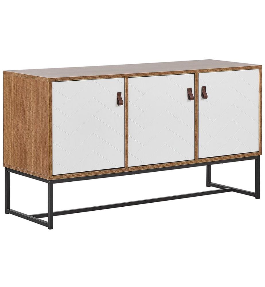 Armoire NUEVA Marron clair/blanc