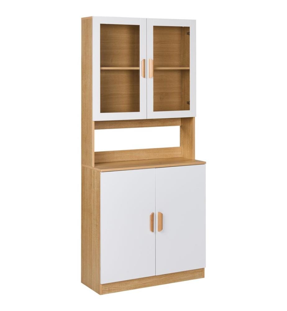 Vitrine en verre CYGNET 80 cm Blanc