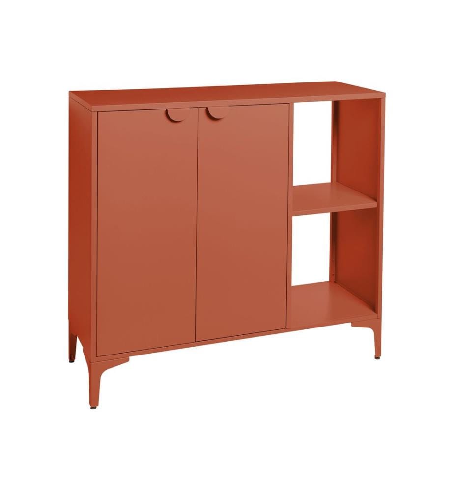 Commode 2 portes ARDURA Métal Marron doré