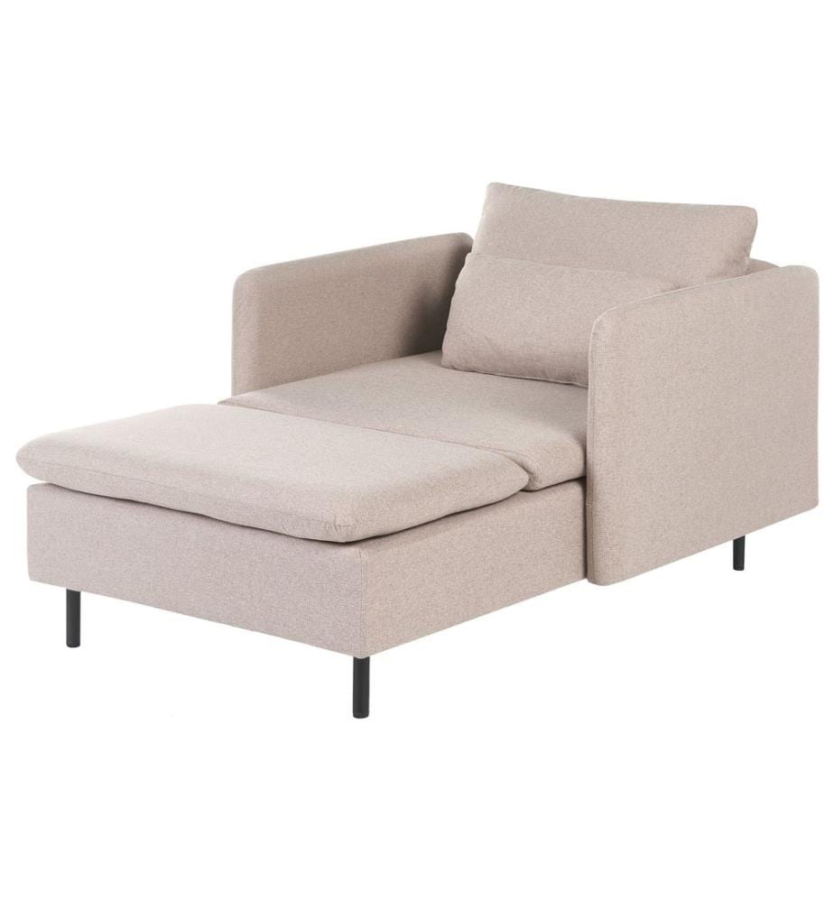 Chaise longue EGERIS Tissu Beige