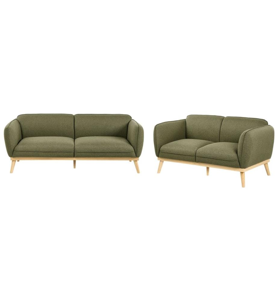 Ensemble de salon 5 places LJUNG Tissu Vert olive