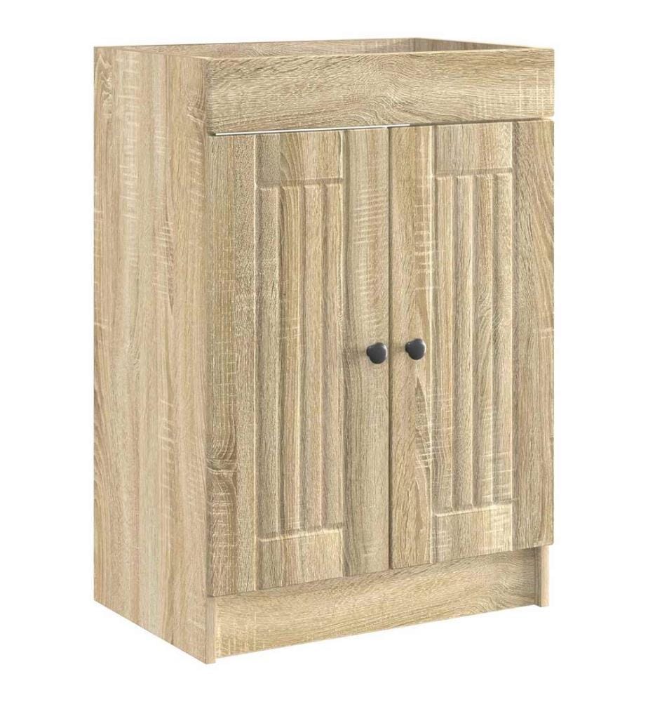 Armoire sous évier de salle de bain Chêne Sonoma