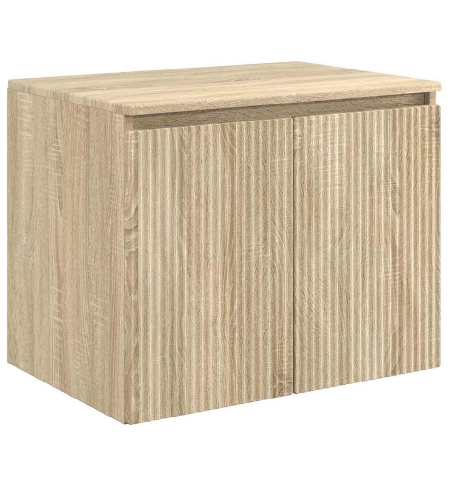 Cabinet de Salle de Bain Mural Chêne Sonoma 62,5 x 44,5 x 50 cm
