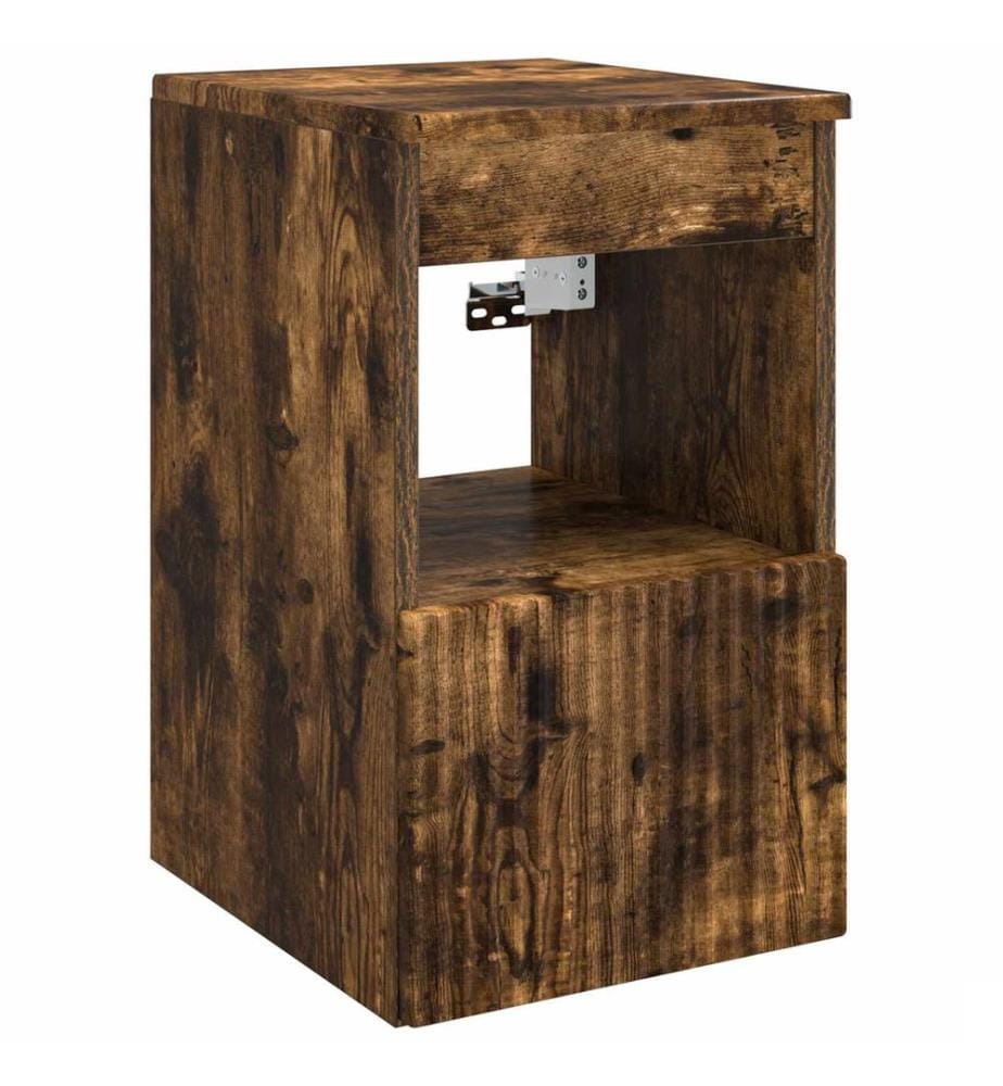 Armoire de salle de bain Chêne fumé 30 x 35 x 50 cm