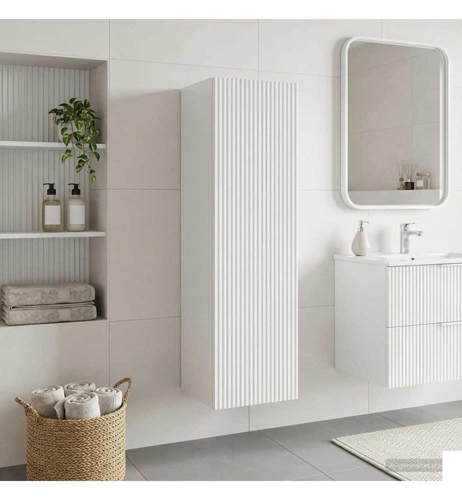 Cabinet de Salle de Bain Mural Blanc brillant 33 x 34,5 x 60 cm