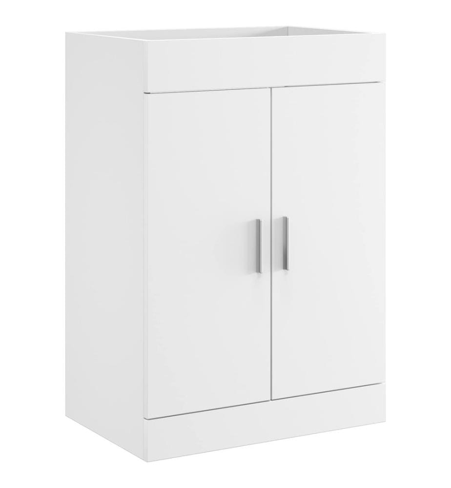 Meuble sous lavabo de salle de bain Blanc 56 x 37,5 x 81 cm