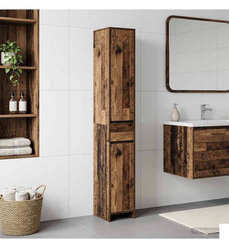 Armoire de salle de bain Bois ancien 30 x 33 x 190 cm