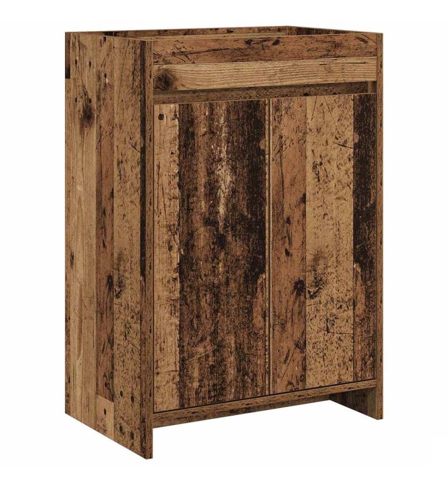 Meuble sous lavabo de salle de bain Bois ancien
