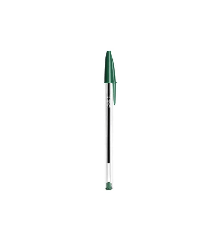 BIC - Stylo bille Cristal Original 0.32 mm Vert, 50 pièces