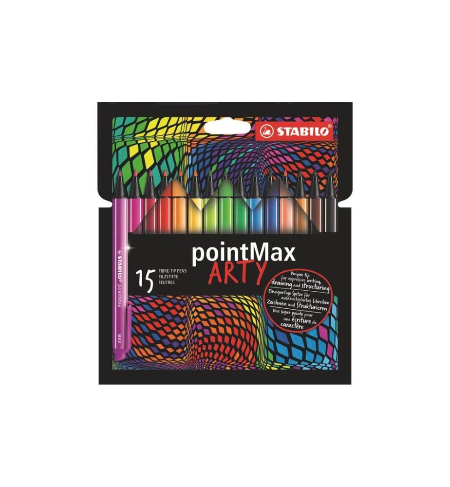 STABILO - Fineliner pointMax Arty, 15 pièces