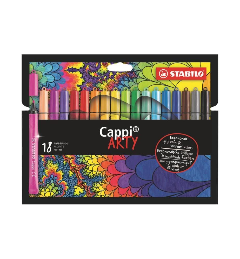 STABILO - Feutres de coloriage Cappi Arty 18 pièces