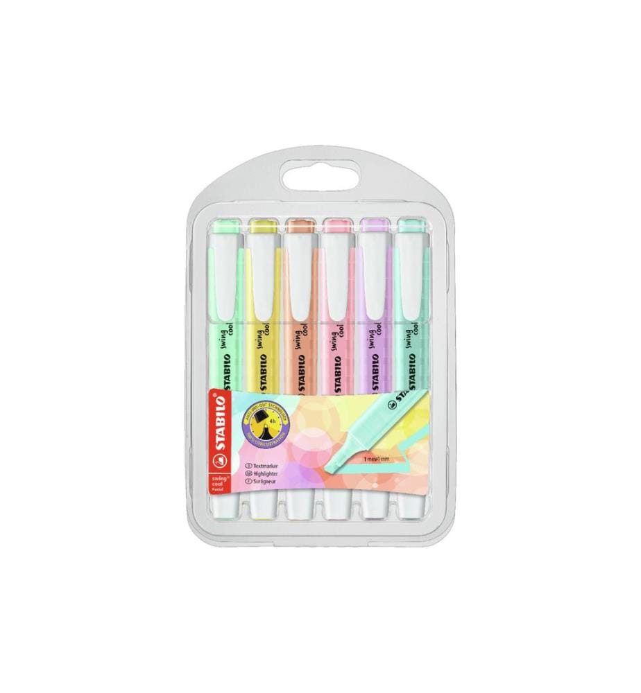 STABILO - Surligneur swing cool Pastell 8 pièces