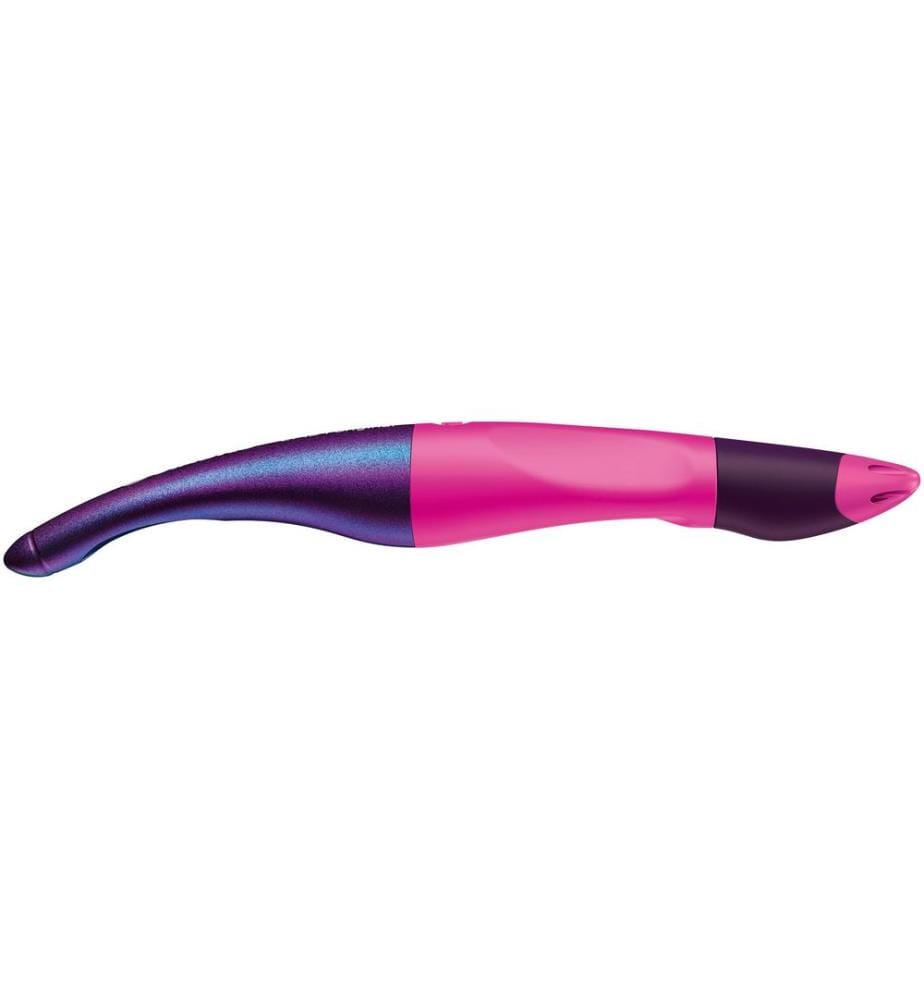 STABILO - Stylo à bille roulante Easy Original Holograph 0.5 mm, gauche, rose