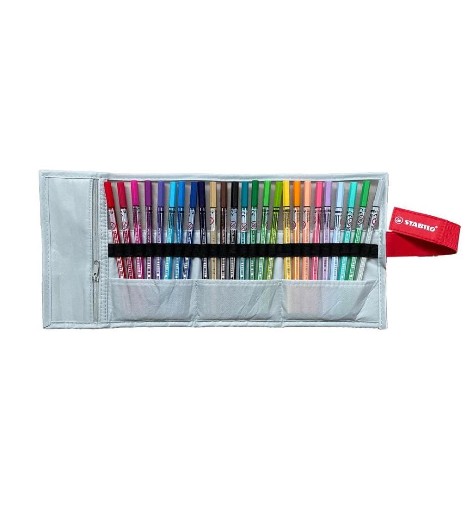 STABILO - Set de rouleaux Pen 68 Gris 25