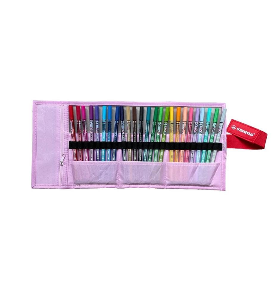 STABILO - Set de rouleaux Pen 68 25 rose