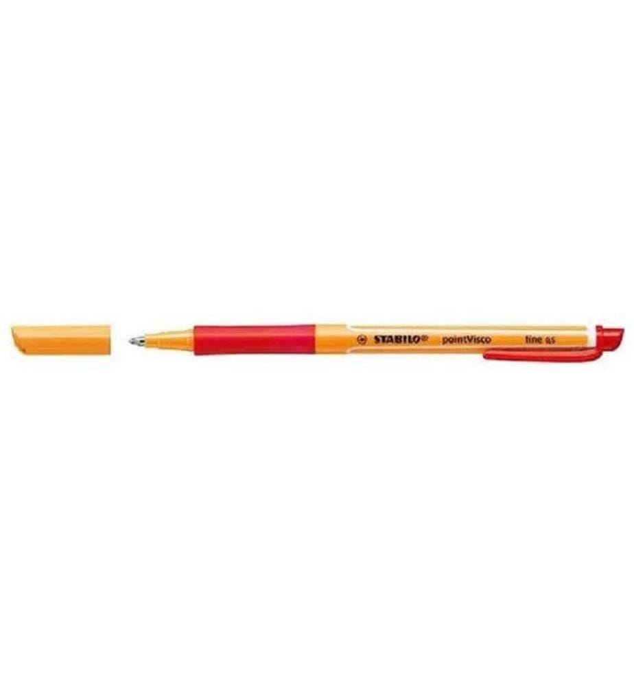 STABILO - Stylo à bille roulante Boule à rouler en gel viscoélastique 0.5 mm, rouge