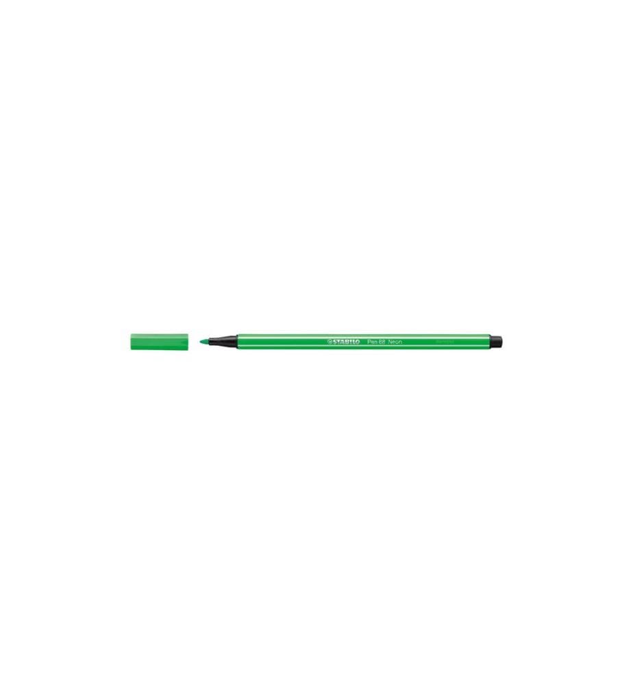 STABILO - Feutres de coloriage Pen 68 Vert fluo