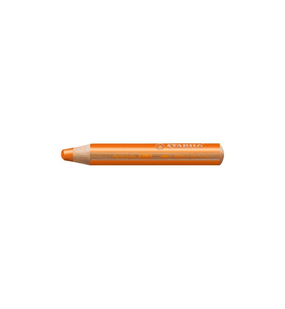 STABILO - Crayons de couleur Woody 3 en 1 Orange