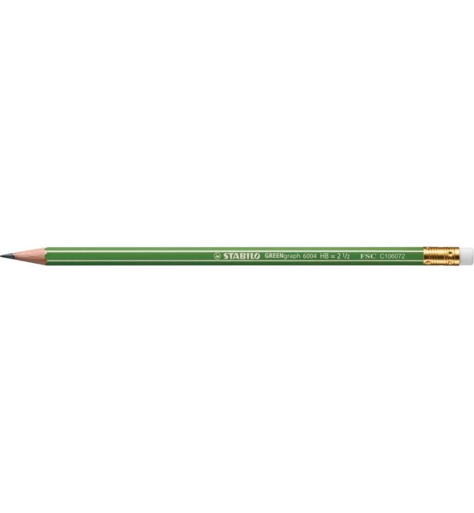 STABILO - Crayon Greengraph HB, moyen (M), Vert
