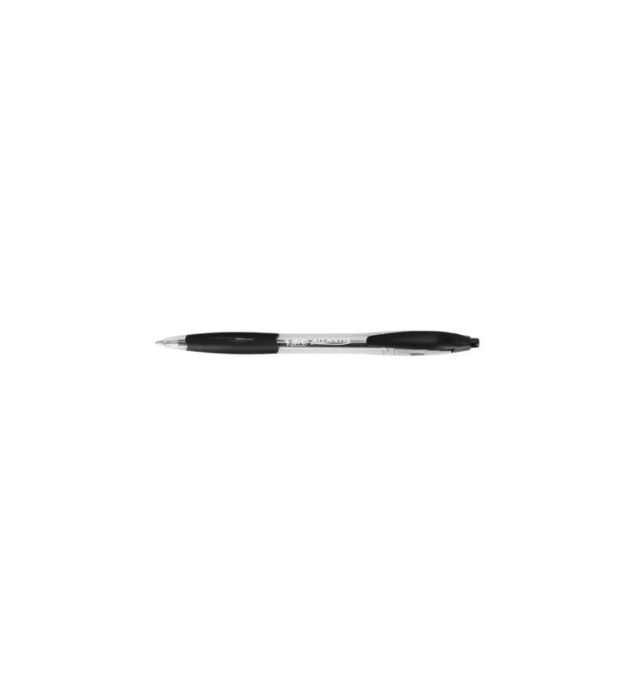 BIC - Stylo bille Atlantis Classic 0,32 mm, Noir, 12 pièces