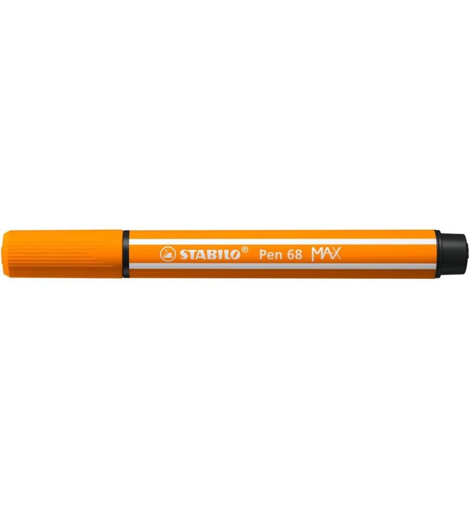 STABILO - Crayon feutre Pen 68 MAX Orange, 5 pièces