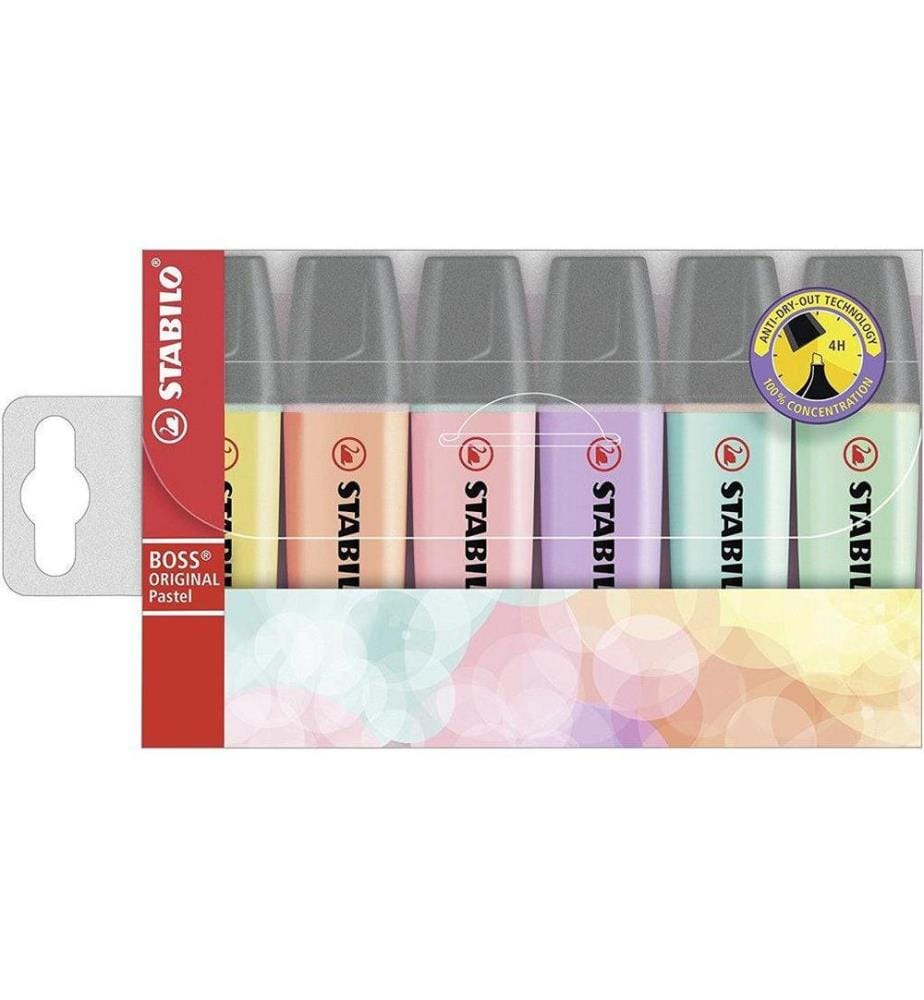 STABILO - Surligneur Pastel 6 pièces