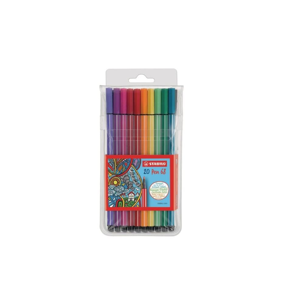 STABILO - Feutres de coloriage Pen 68 20 pièces