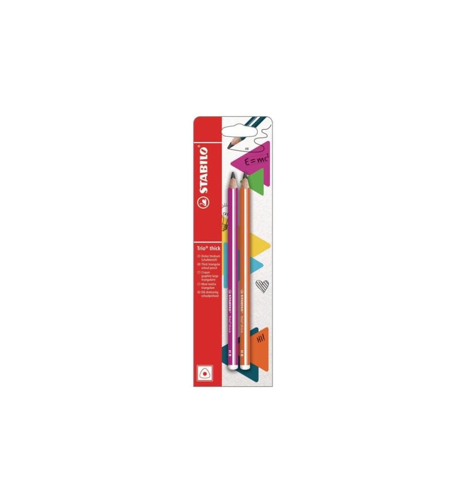 STABILO - Crayon Trio épais HB, rose/orange