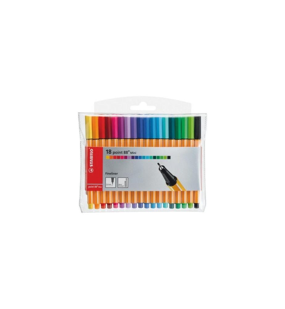STABILO Point 88 Mini Étui 18 pièces