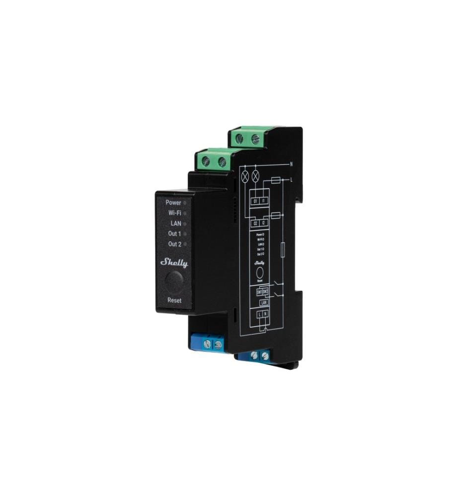 SHELLY - Actionneur de commutation Wi-Fi SHELLY - Pro 2PM avec mesure de puissance