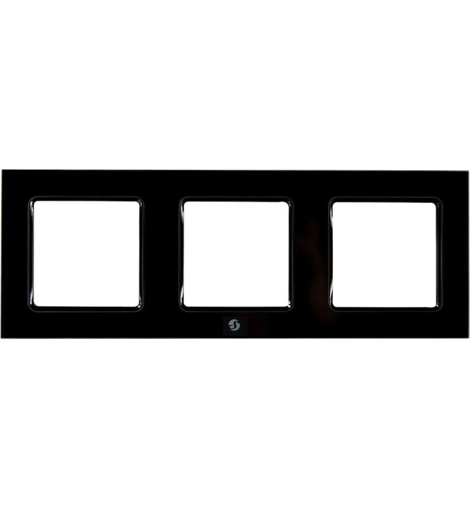 SHELLY - Wall Frame 3 pour SHELLY - Wall Switch noir