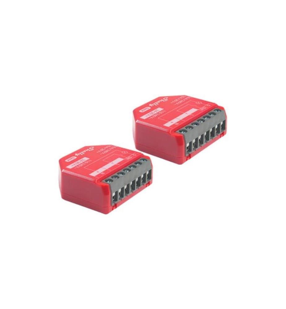 SHELLY - Actionneur de commutation Wi-Fi 1PM Gen 4 x 2 Rouge