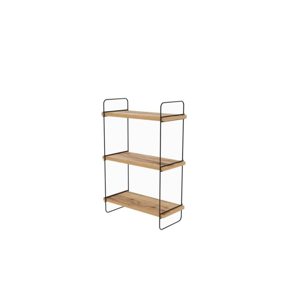 Woody Fashion - Étagère murale Pulalis 40 x 66 x 20 cm, Brun