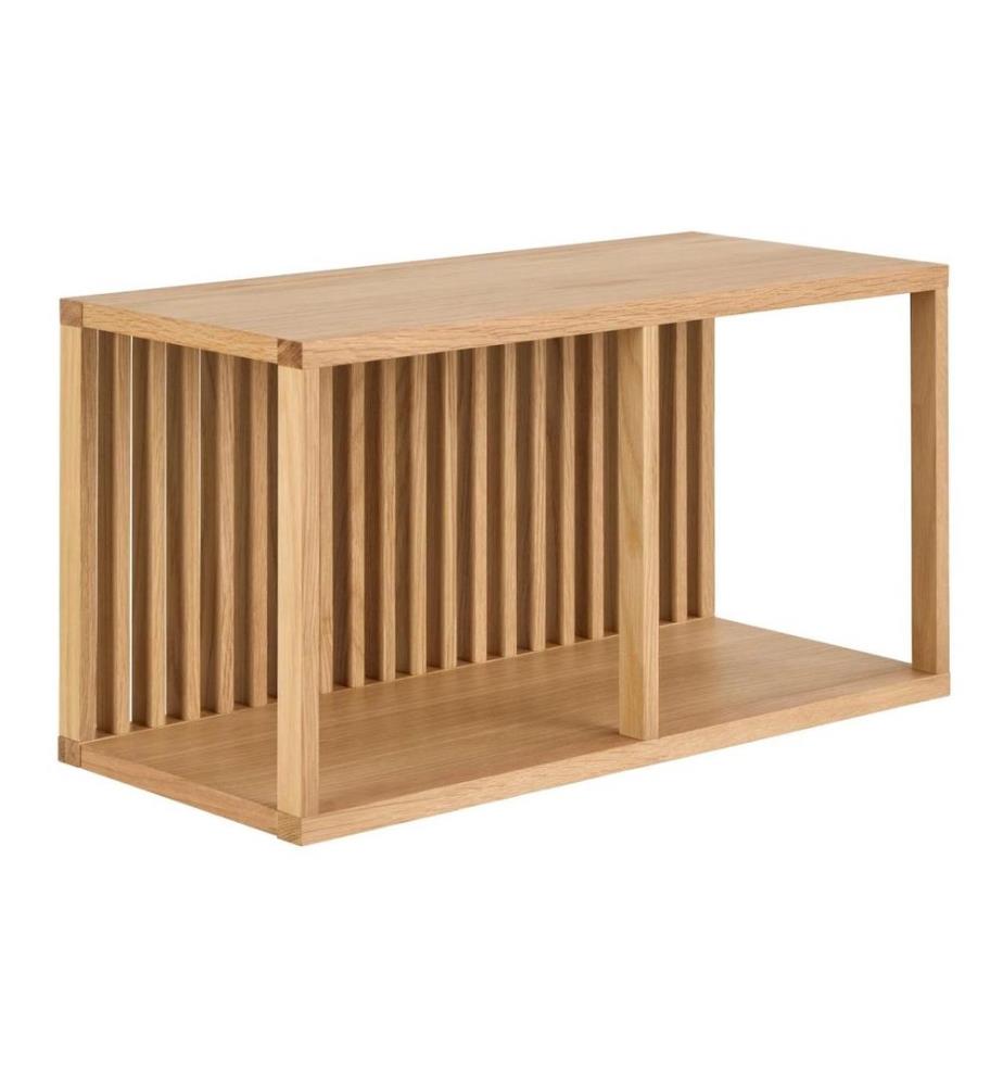 AC Design - Étagère murale Wellington Marron clair, 67 x 31 x 35.5 cm