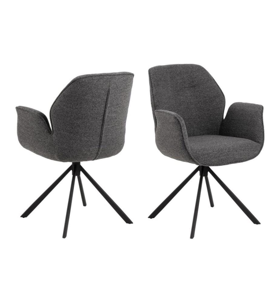 AC Design - Chaise Aura Anthracite