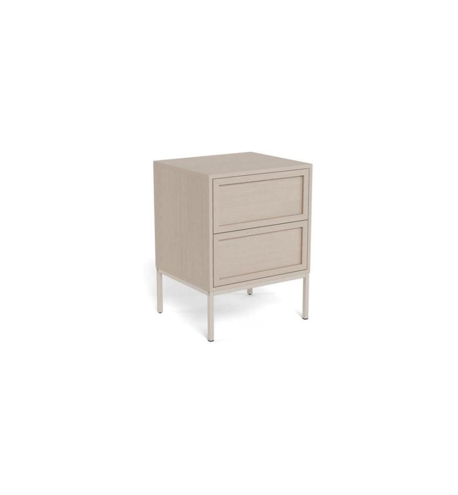 Table de chevet AC Design Palmdale Gris, 45.6 x 40 x 61 cm