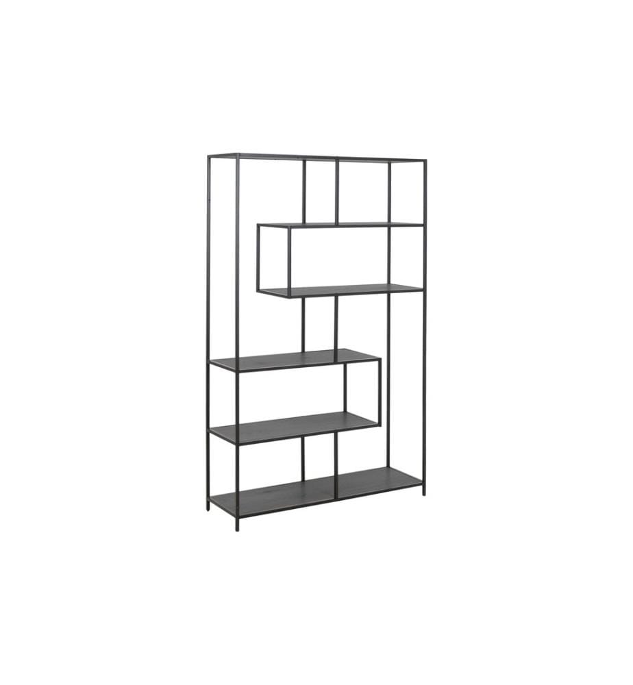 Étagère AC Design Seaford 114 x 35 x 185 cm, Noir