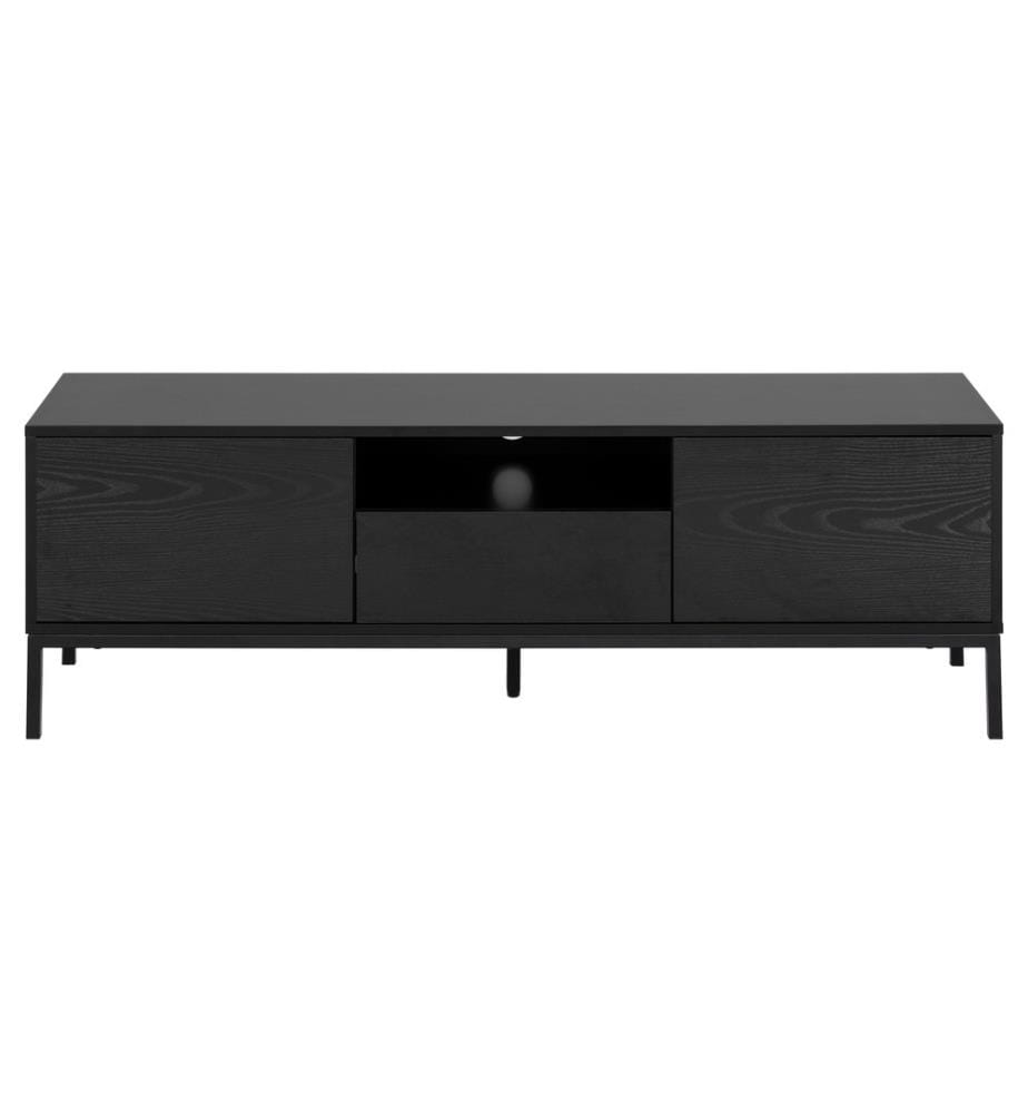 Meuble TV AC Design Seaford 140 x 40 x 45 cm, Noir