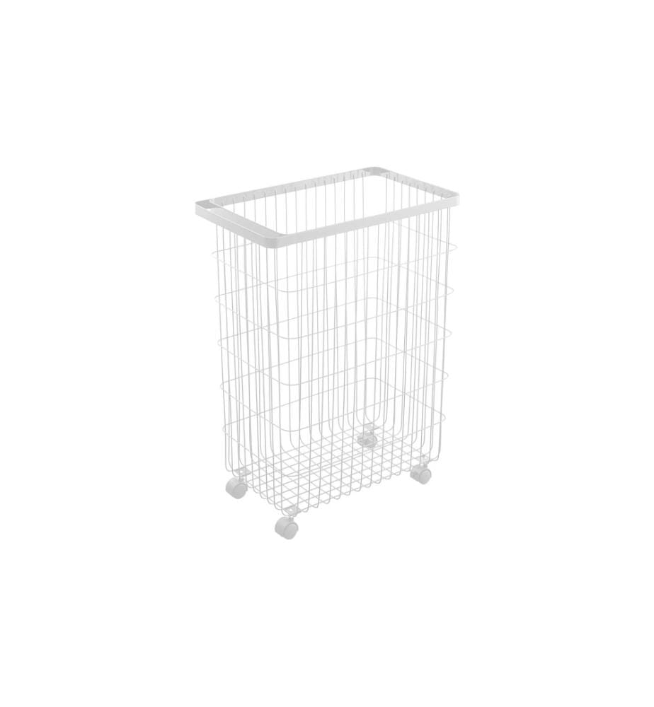 YAMAZAKI - Corbeille à linge Tower 50 l, Blanc
