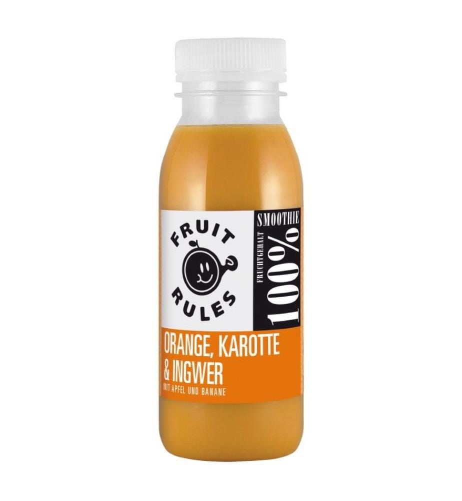 Smoothie Orange Carotte Gingembre Fruit Rules - 6 x 250 ml