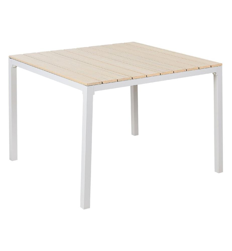 Table de salle à manger de jardin PRATO 95 cm 95 cm Beige