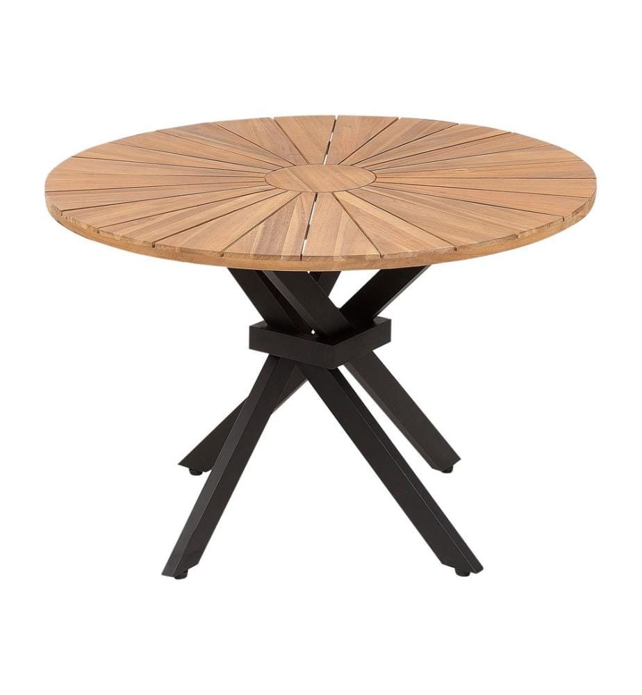 Table de salle à manger de jardin CISSONE 110 cm 110 cm Acacia Marron