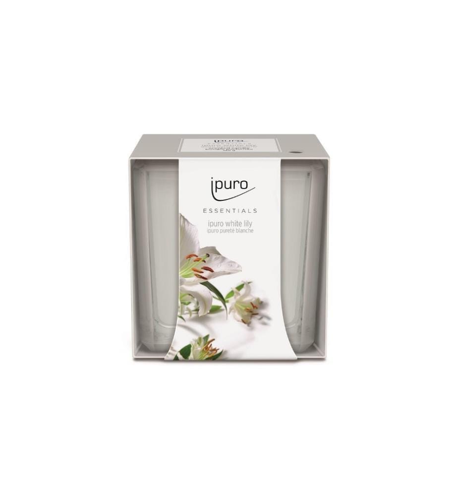 IPURO - Bougie parfumée lys blanc 125 g